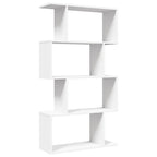 Libreria divisoria a 4 ripiani bianca 70x24x129 cm in legno ingegnerizzato