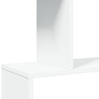 Libreria divisoria a 4 ripiani bianca 70x24x129 cm in legno ingegnerizzato