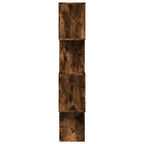 Libreria 4 Ripiani Rovere Fumo 70x24x129 cm in Truciolato