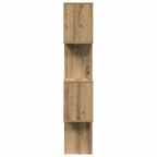 Libreria 4 Ripiani Rovere Artigianale 70x24x129 cm Truciolato