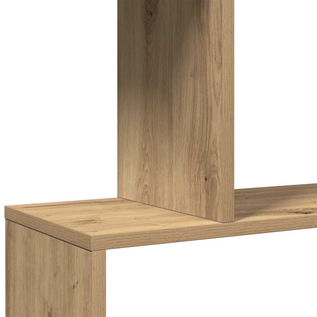 Libreria 4 Ripiani Rovere Artigianale 70x24x129 cm Truciolato