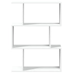 Libreria divisoria a 3 ripiani bianca 70x24x97 cm in legno ingegnerizzato
