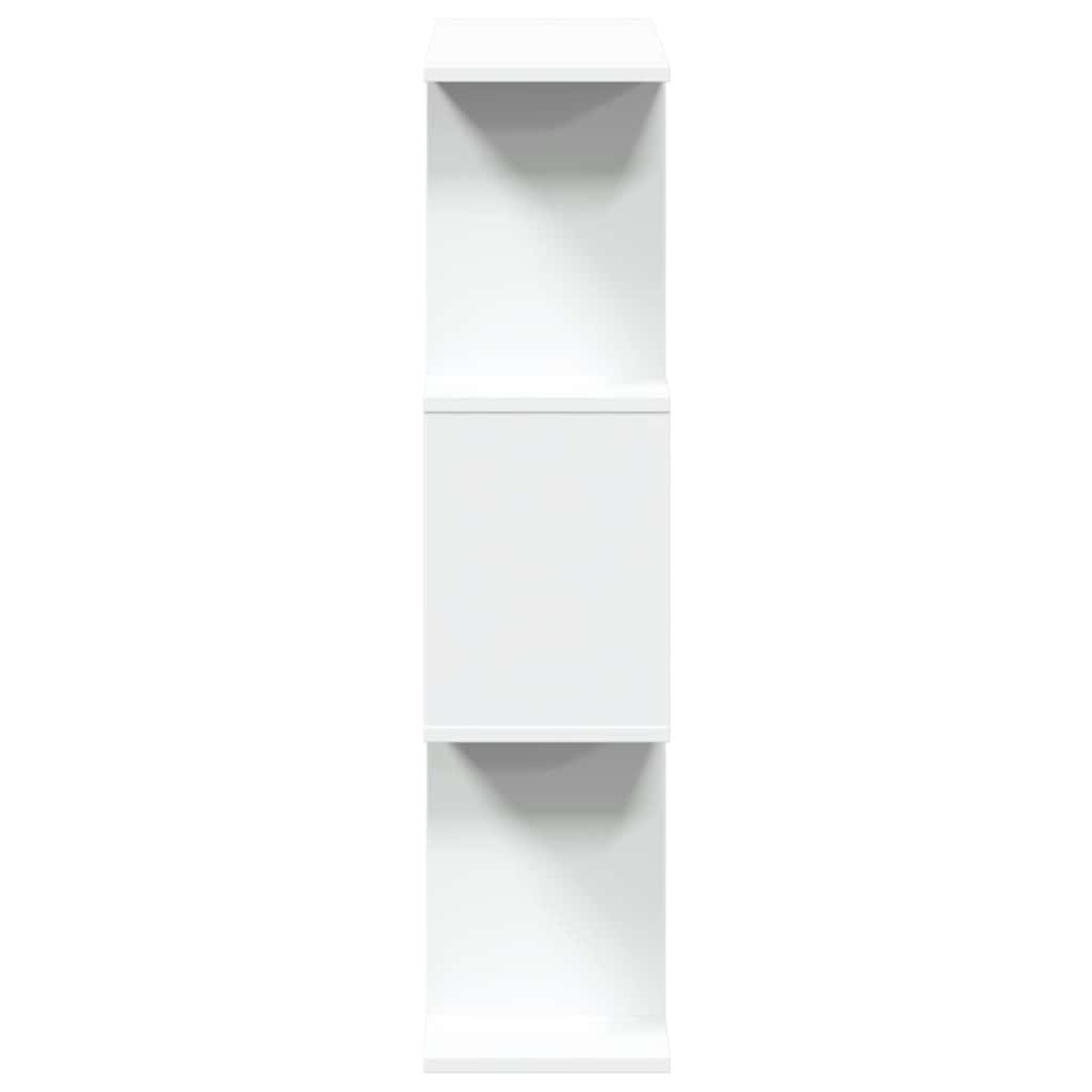 Libreria divisoria a 3 ripiani bianca 70x24x97 cm in legno ingegnerizzato