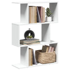 Libreria divisoria a 3 ripiani bianca 70x24x97 cm in legno ingegnerizzato