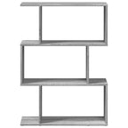 Libreria Divisorio 3Piani Grigio Sonoma 70x24x97 cm Truciolato