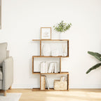 Libreria Divisorio 3Ripiani Legno Antico 70x24x97 cm Truciolato