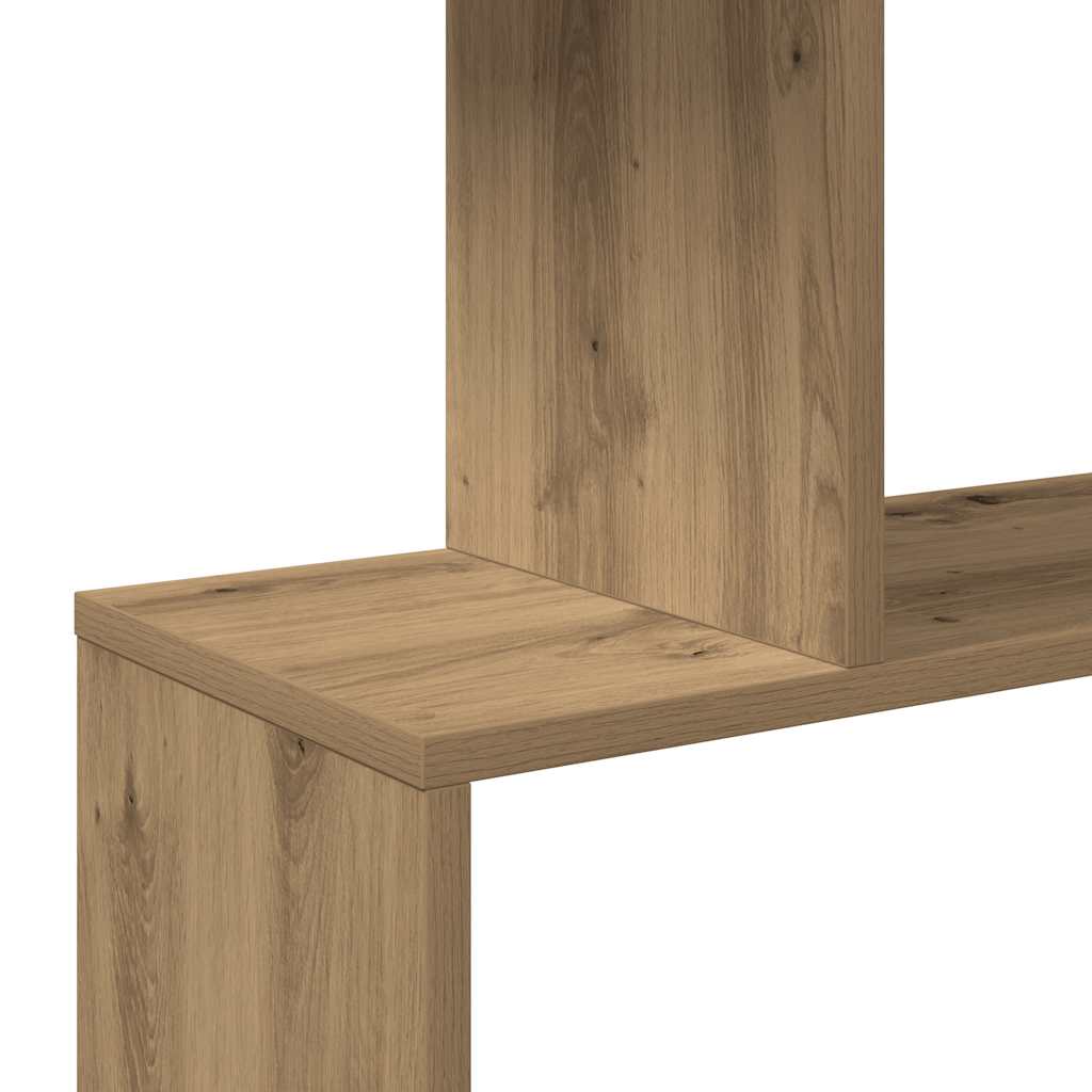 Libreria 3 Ripiani Rovere Artigianale 70x24x97 cm Truciolato
