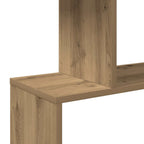 Libreria 3 Ripiani Rovere Artigianale 70x24x97 cm Truciolato