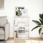 Libreria Bianca 63x20x90 cm in Legno Massello
