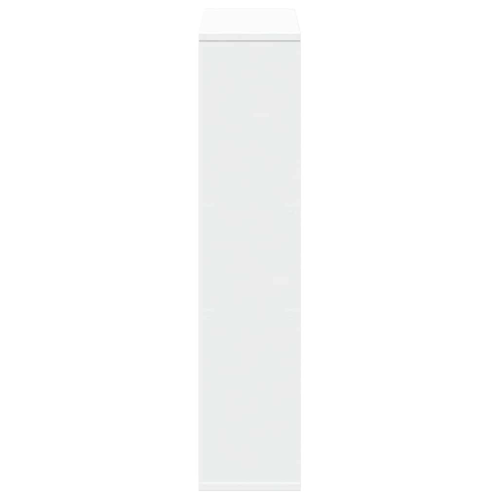 Libreria Bianca 63x20x90 cm in Legno Massello