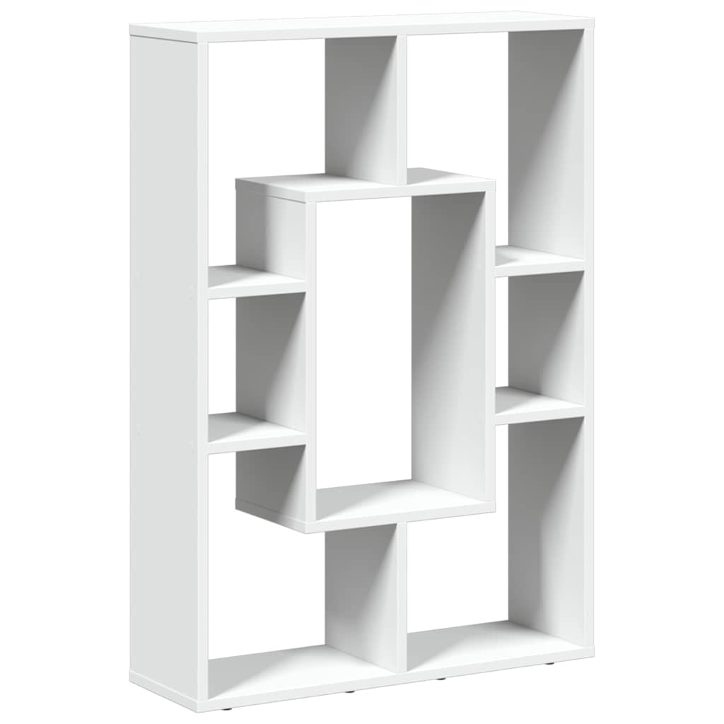 Libreria Bianca 63x20x90 cm in Legno Massello
