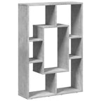 Libreria Grigio Cemento 63x20x90 cm in Truciolato