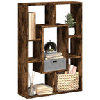 Libreria Rovere Fumo 63x20x90 cm in Truciolato