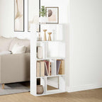 Libreria Bianca 60x20x120,5 cm in Legno Massello