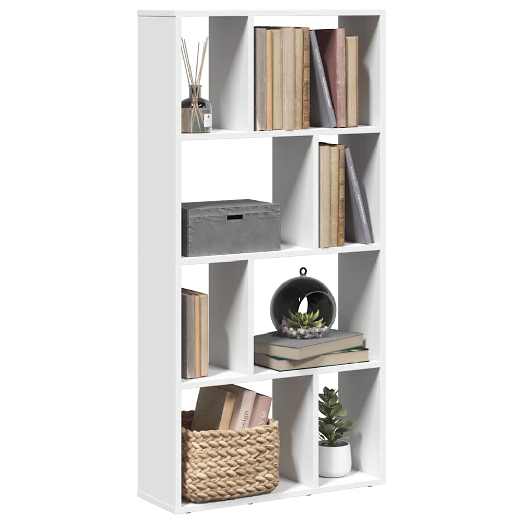 Libreria Bianca 60x20x120,5 cm in Legno Massello