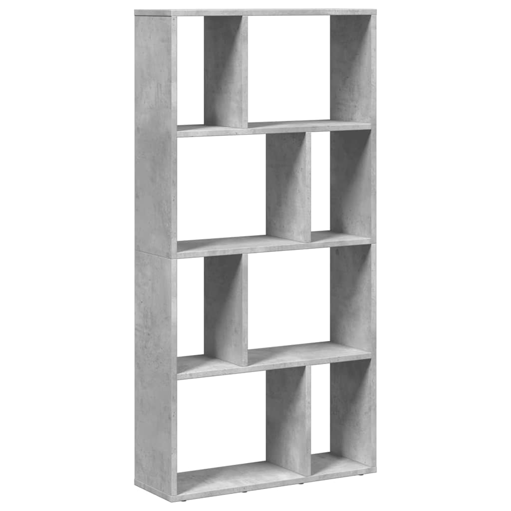 Libreria Grigio Cemento 60x20x120,5 cm in Truciolato