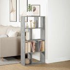 Libreria Grigio Cemento 60x20x120,5 cm in Truciolato