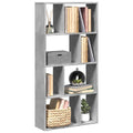 Libreria Grigio Cemento 60x20x120,5 cm in Truciolato