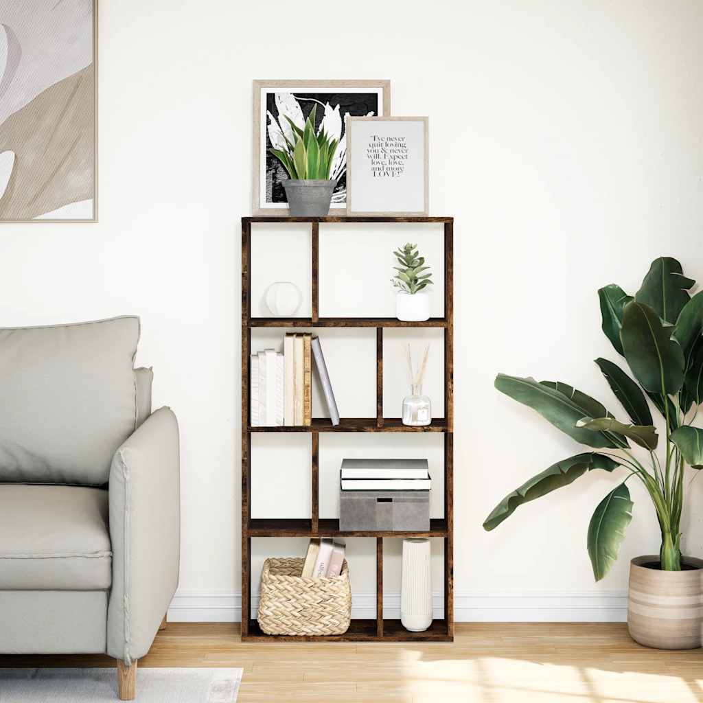 Libreria Rovere Fumo 60x20x120,5 cm in Truciolato