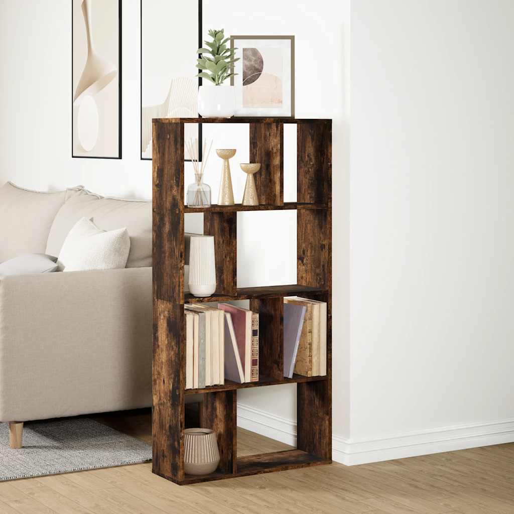 Libreria Rovere Fumo 60x20x120,5 cm in Truciolato