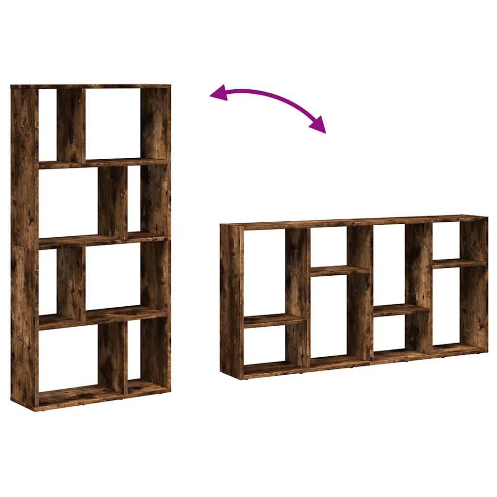 Libreria Rovere Fumo 60x20x120,5 cm in Truciolato