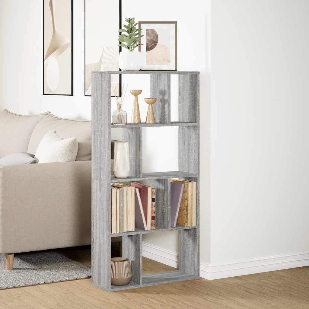 Libreria Grigio Sonoma 60x20x120,5 cm in Truciolato