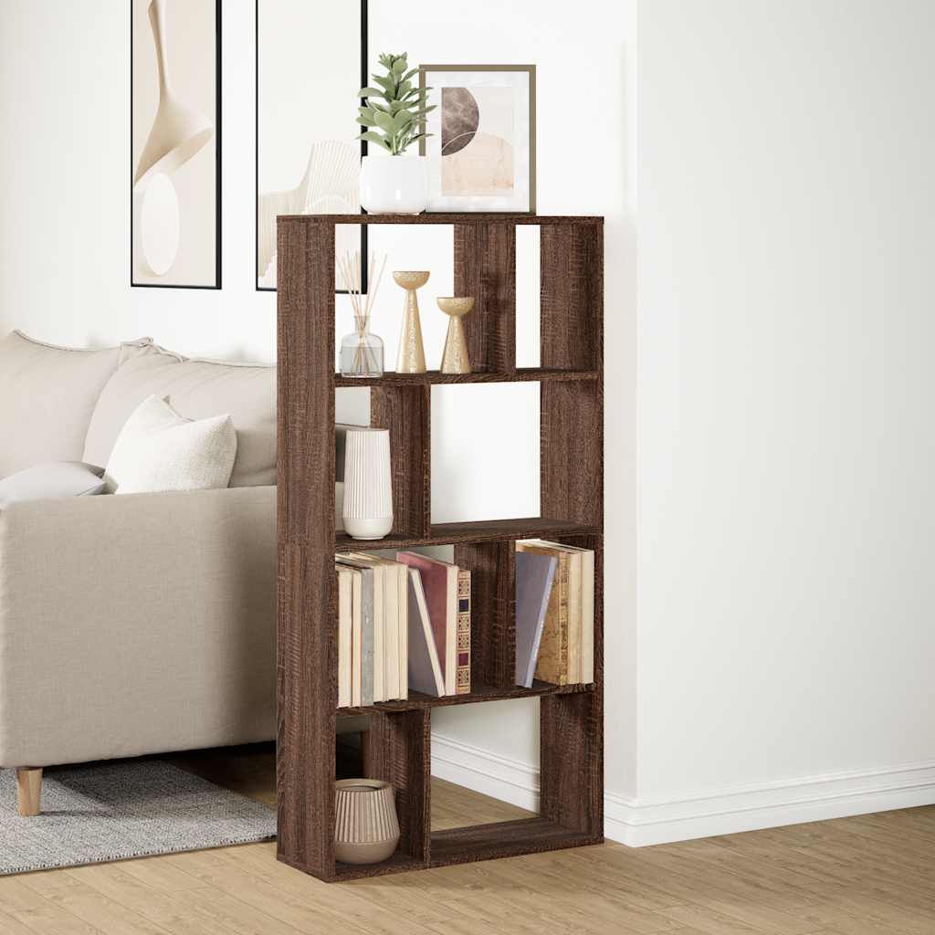 Libreria Rovere Marrone 60x20x120,5 cm in Truciolato