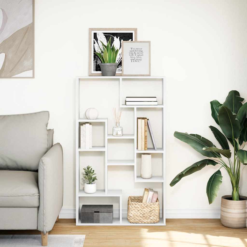 Libreria Bianca 72x20x120,5 cm in Truciolato