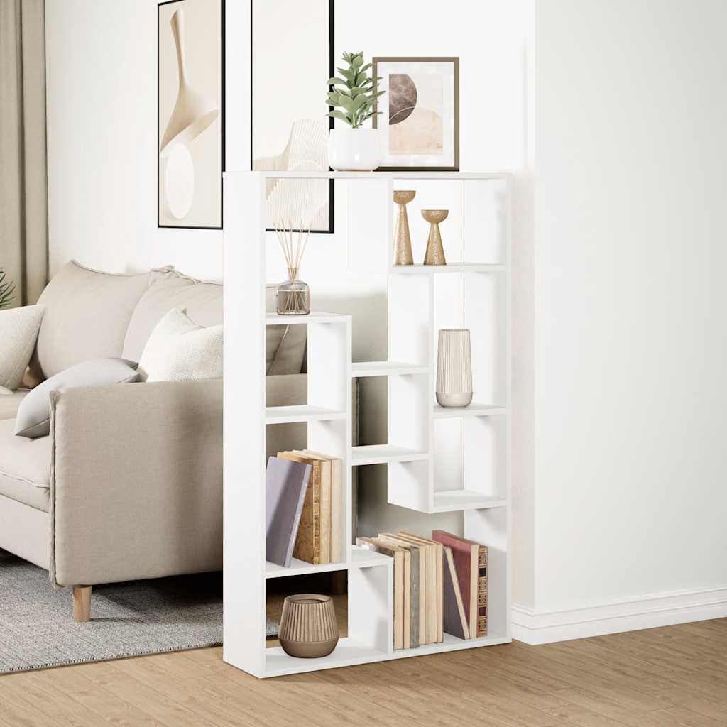 Libreria Bianca 72x20x120,5 cm in Truciolato