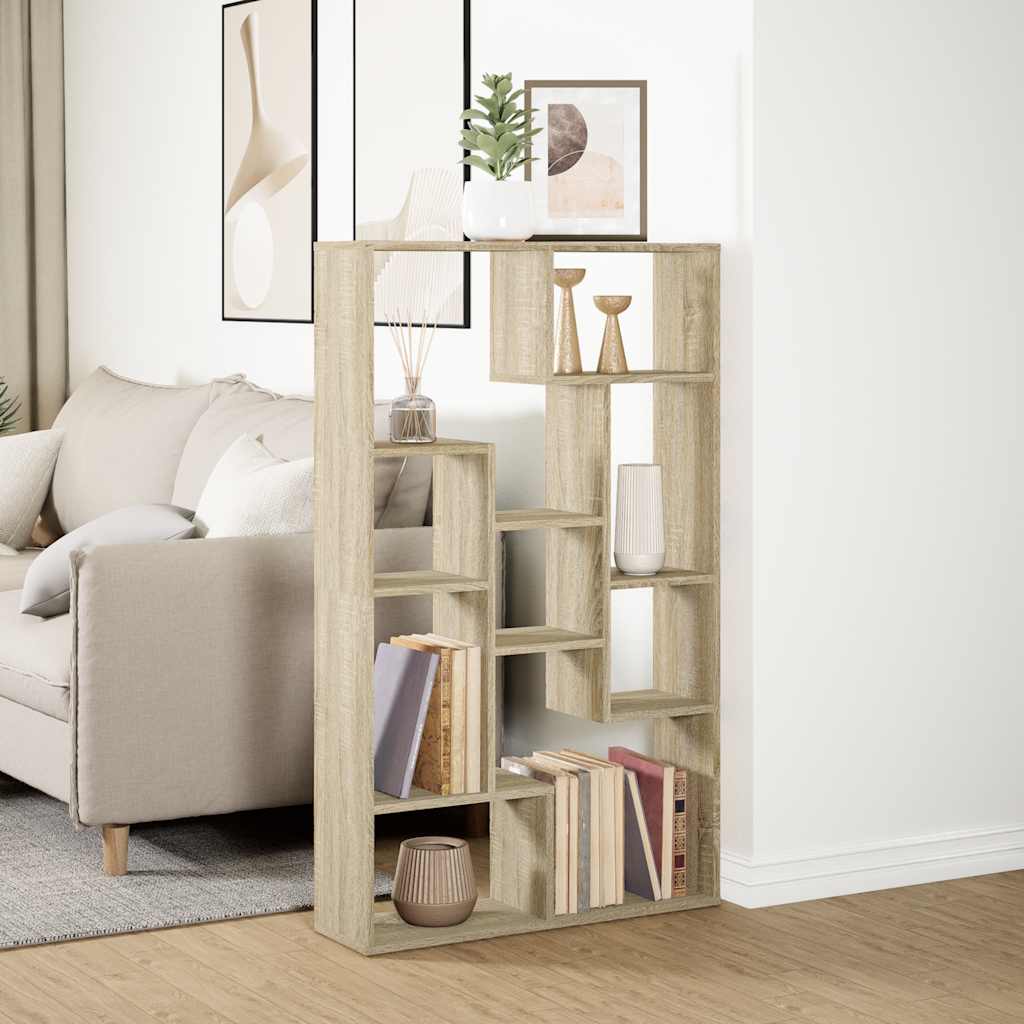 Libreria Rovere Sonoma 72x20x120,5 cm in Truciolato