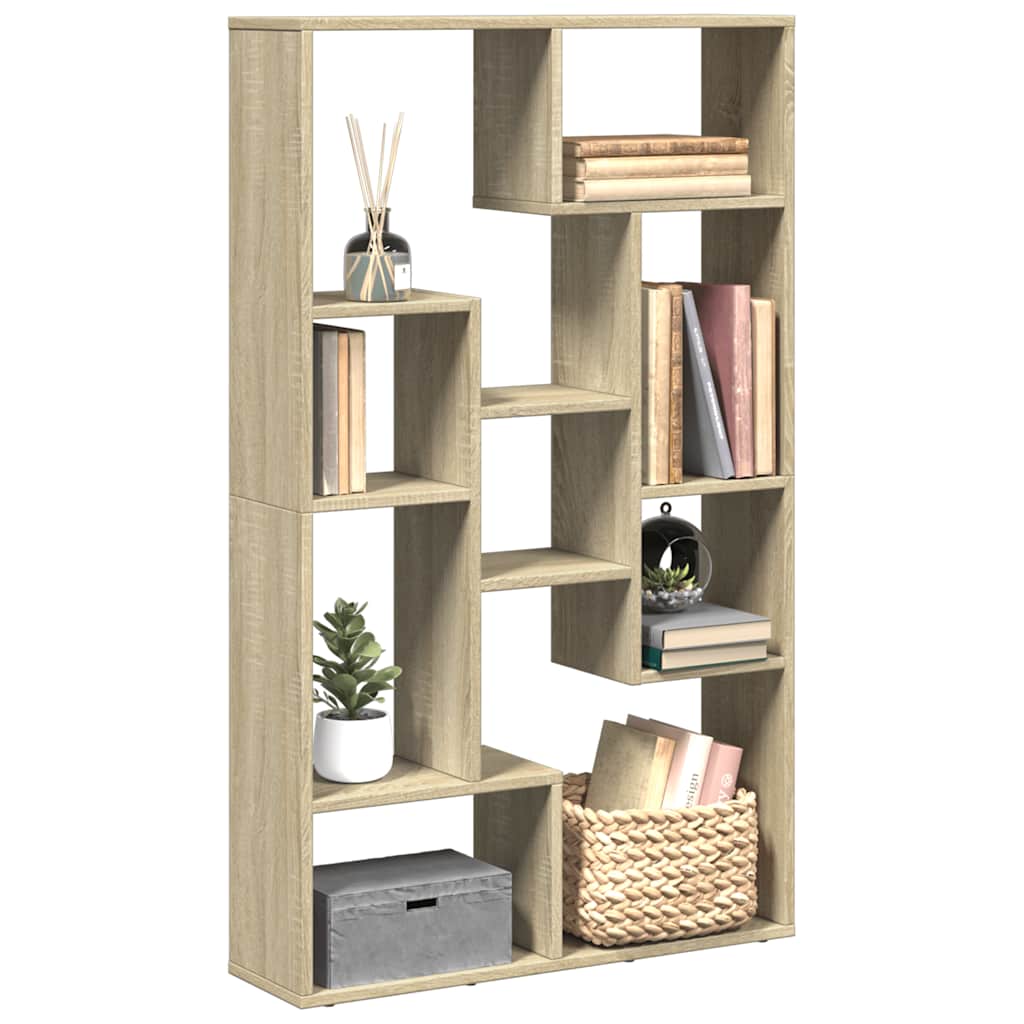 Libreria Rovere Sonoma 72x20x120,5 cm in Truciolato