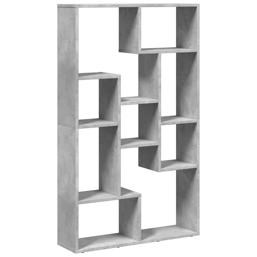 Libreria Grigio Cemento 72x20x120,5 cm in Truciolato