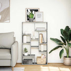 Libreria Grigio Cemento 72x20x120,5 cm in Truciolato