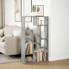 Libreria Grigio Cemento 72x20x120,5 cm in Truciolato
