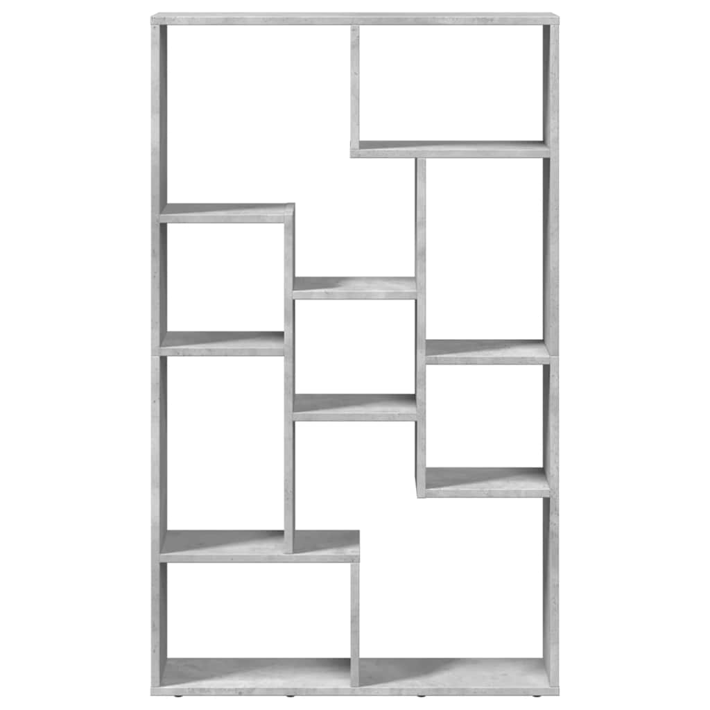 Libreria Grigio Cemento 72x20x120,5 cm in Truciolato