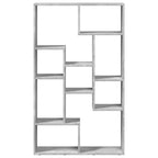 Libreria Grigio Cemento 72x20x120,5 cm in Truciolato