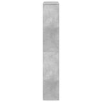 Libreria Grigio Cemento 72x20x120,5 cm in Truciolato