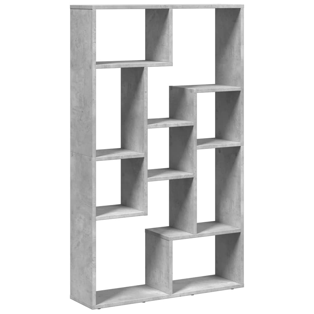 Libreria Grigio Cemento 72x20x120,5 cm in Truciolato