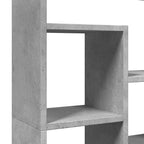Libreria Grigio Cemento 72x20x120,5 cm in Truciolato