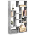 Libreria Grigio Cemento 72x20x120,5 cm in Truciolato