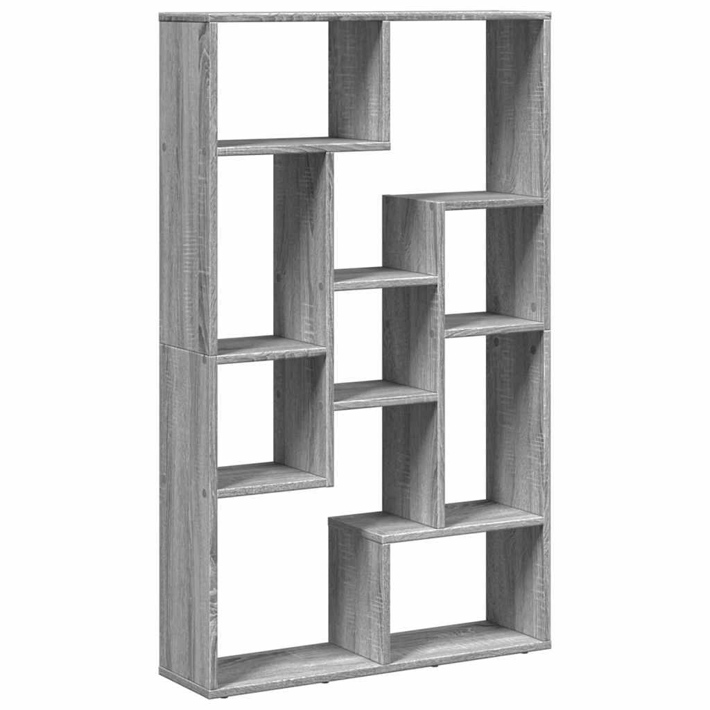 Libreria Grigio Sonoma 72x20x120,5 cm in Truciolato