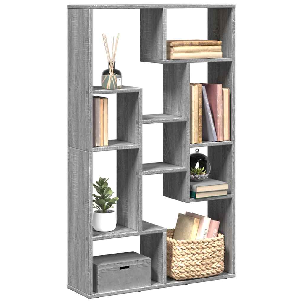 Libreria Grigio Sonoma 72x20x120,5 cm in Truciolato