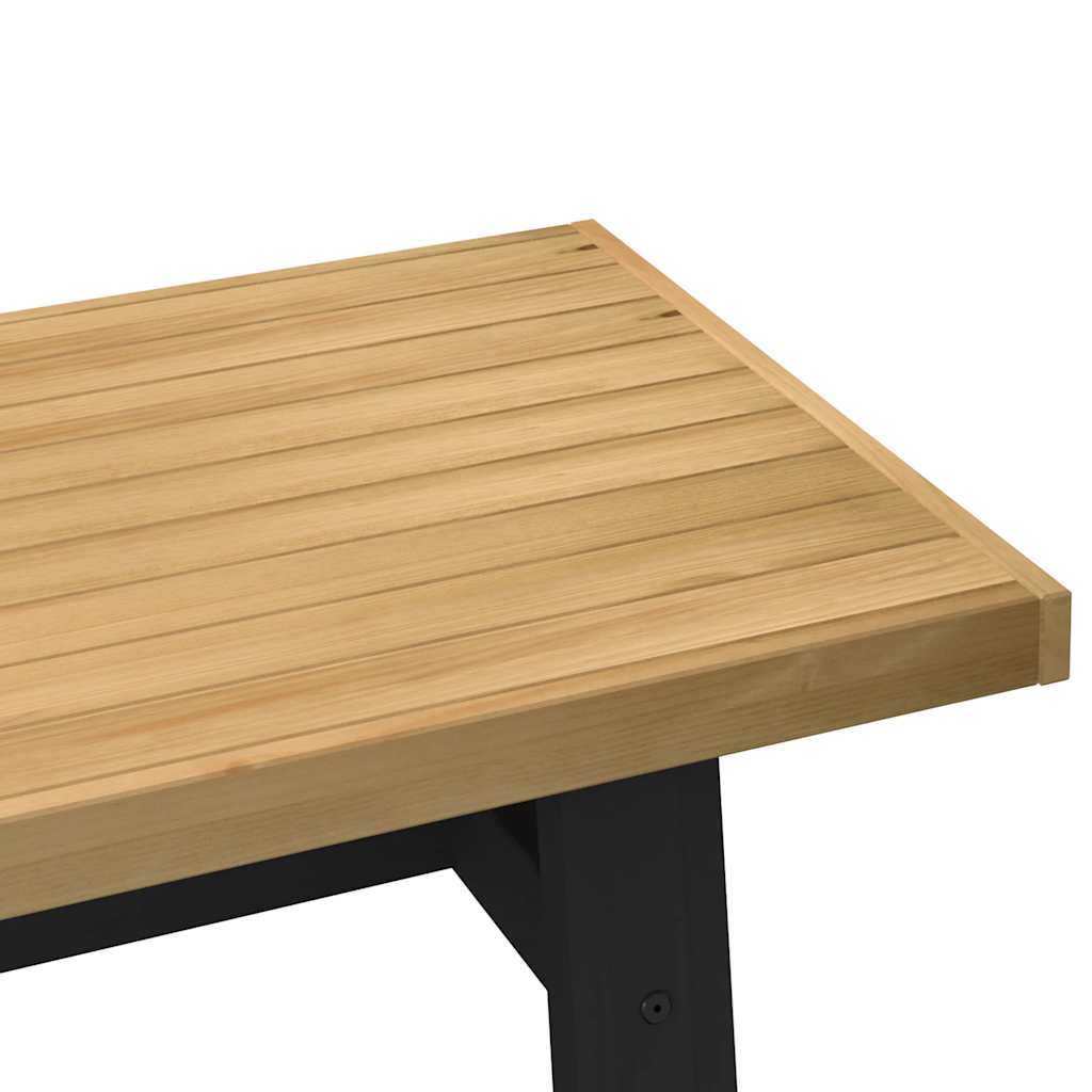 Tavolino NOAIN Gambe a Forma di A 120x60x40cm in Legno Massello