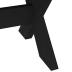 Tavolino NOAIN Gambe a Forma di X 120x60x40cm in Legno Massello