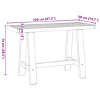 Scrivania NOAIN Gambe a Forma di A 120x50x75 cm Legno Massello