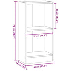 Libreria Grigio Sonoma 40x24x76 cm in Truciolato