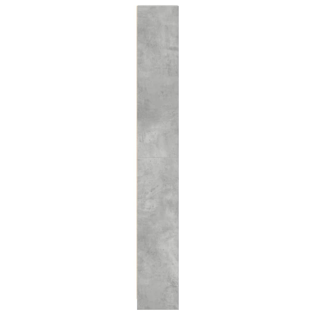 Libreria Grigio Cemento 40x24x176 cm in Legno Multistrato