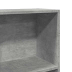 Libreria Grigio Cemento 40x24x176 cm in Legno Multistrato