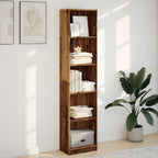 Libreria Legno Antico 40x24x176 cm in Legno Multistrato