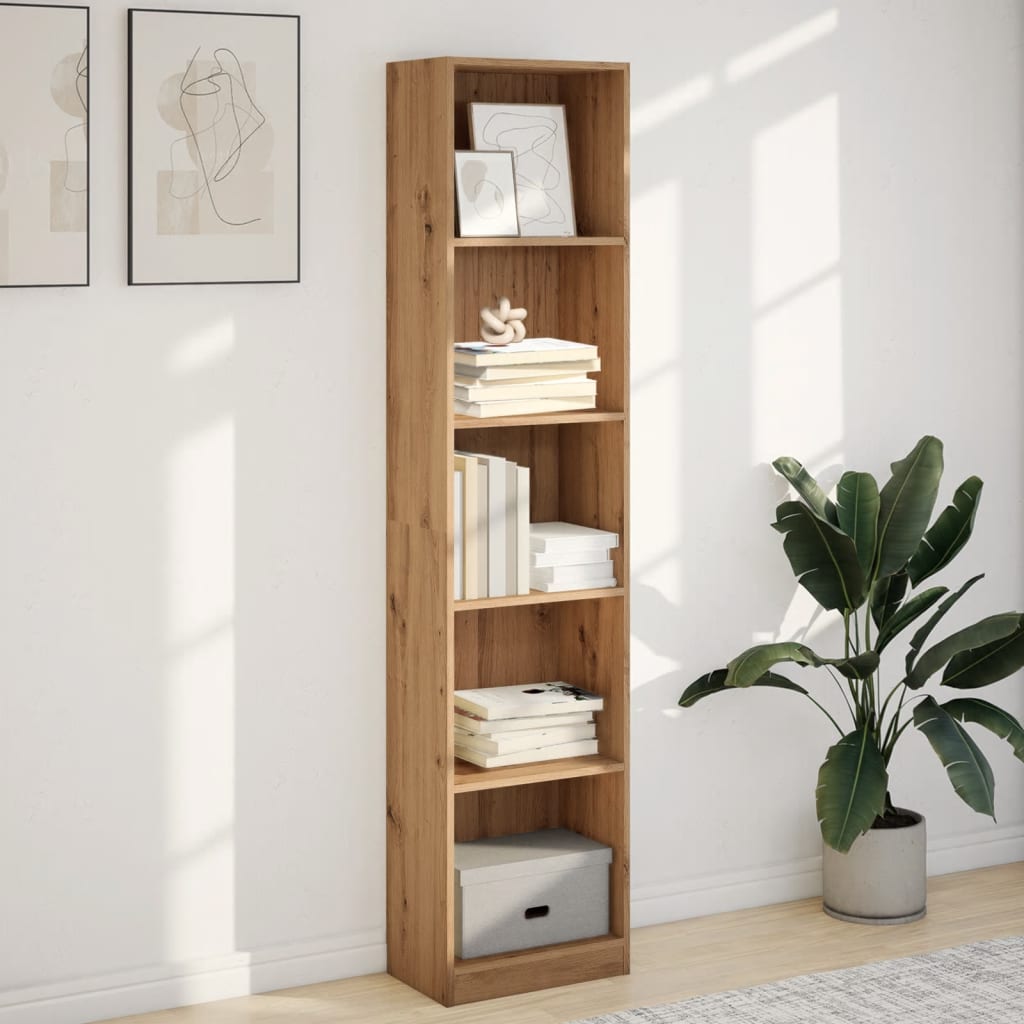 Libreria Artigianale Rovere 40x24x176 cm Legno ingegnerizzato